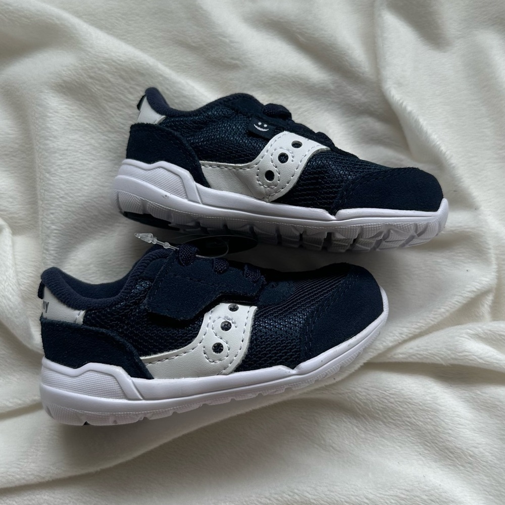 Saucony Kids' Dark Blue and White Sneakers